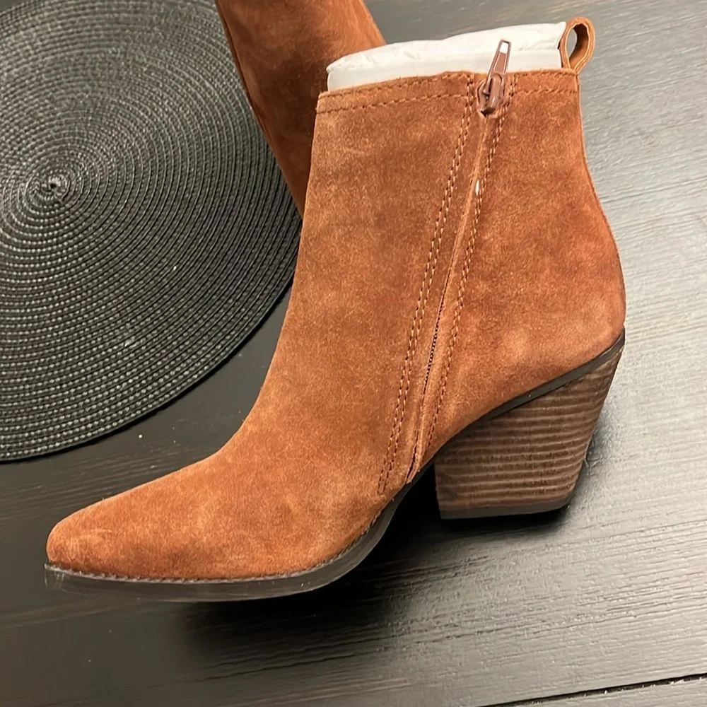 Zodiac Robyn Womens Zipper Pull On Ankle Boots Size 10